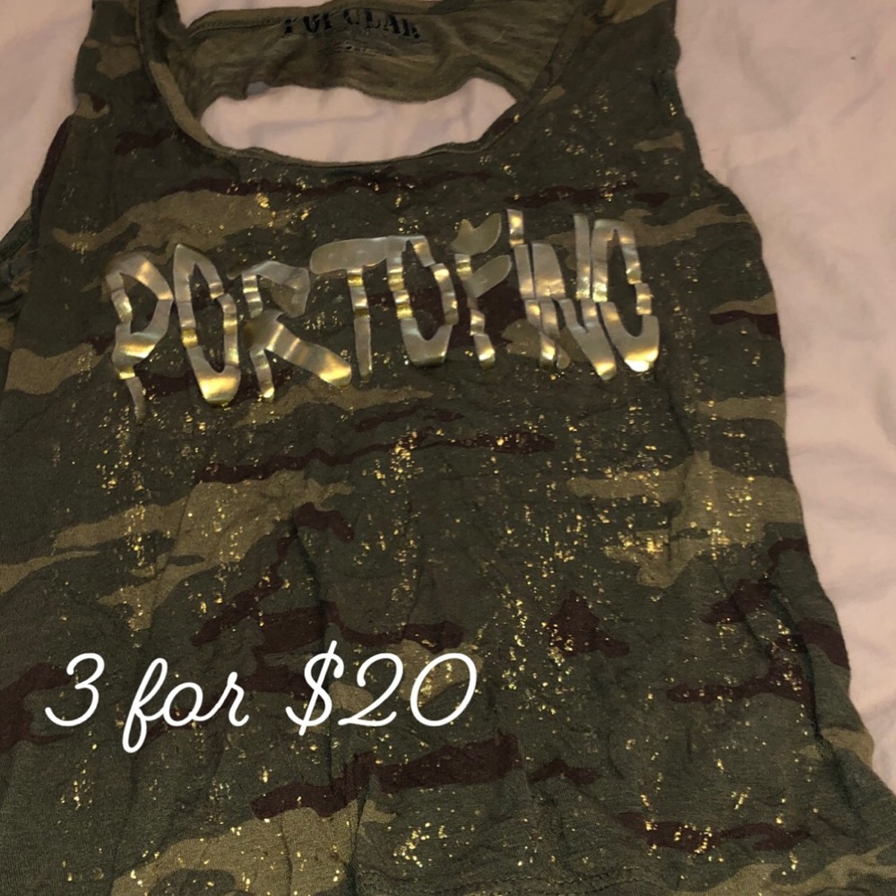 Popular Portofino camo / gold tank S 3itemsfor$20